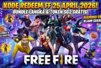 Ilustrasi - Kode Redeem FF 25 April 2026.