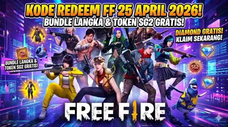Ilustrasi - Kode Redeem FF 25 April 2026.