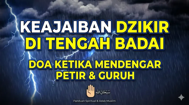 Ilustrasi -Tenangkan Hati Saat Petir Menyambar, Amalkan Doa dan Dzikir Ini.