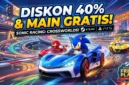 Ilustrasi - Borong Diskon 40% Sonic Racing CrossWorlds & Main Gratis di Steam.