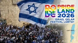 Israel Siapkan 'Pride Land', Festival LGBTQ+. Foto: (AFP via Getty Images/GIL COHEN-MAGEN)