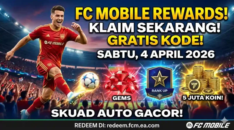 Ilustrasi Kode Redeem FC Mobile Hari Ini 5 April 2026. Gemini AI