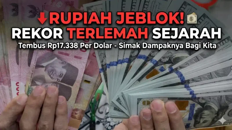 Ilustrasi - Rupiah Tembus Rp17.338 per Dolar AS: Titik Terendah Baru dalam Sejarah.