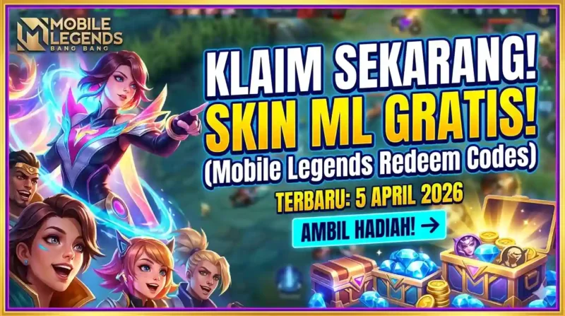 Ilustrasi Kode Redeem ML Terbaru 5 April 2026. Gemini AI