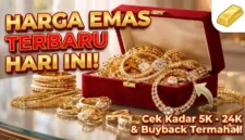 Ilustrasi - Penampakan Emas Perhiasan Di toko Emas.