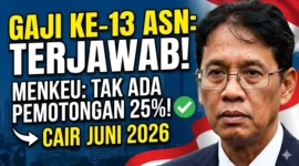 Menkeu Purbaya Yudhi Sadewa. Isu Gaji ke-13 ASN Dipotong 25 Persen