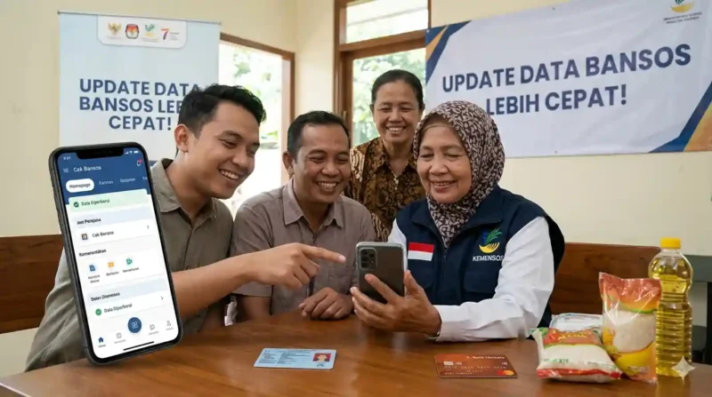 Ilustrasi Cara Cek Bansos PKH dan Sembako 2026. Gemini AI