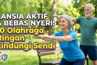 Ilustrasi Olahraga Ringan yang Lindungi Sendi Anda. Gemini AI