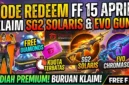 Ilustrasi Kode Redeem FF Terbaru 15 April 2026. Gemini AI