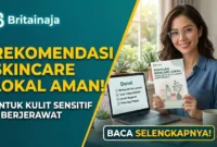 Ilustrasi Rekomendasi Skincare Lokal Terbaik untuk Kulit Sensitif dan Berjerawat. Gemini AI