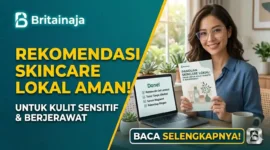 Ilustrasi Rekomendasi Skincare Lokal Terbaik untuk Kulit Sensitif dan Berjerawat. Gemini AI