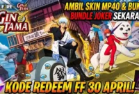 Ilustrasi - Kode Redeem FF 30 April 2026.