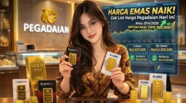 Ilustrasi - Harga Emas Antam Hari Ini Naik.