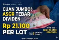Ilustrasi - Buruan! Hari Ini Batas Terakhir Amankan Dividen Jumbo Saham ASGR.