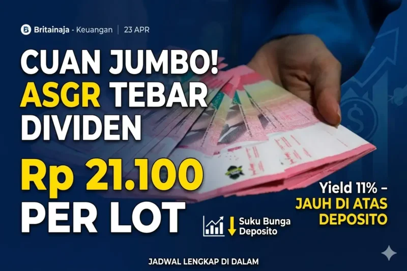 Ilustrasi - Buruan! Hari Ini Batas Terakhir Amankan Dividen Jumbo Saham ASGR.
