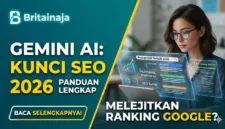 Ilustrasi visualisasi asisten digital yang cerdas. Gemini AI