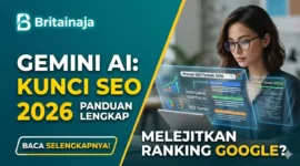 Ilustrasi visualisasi asisten digital yang cerdas. Gemini AI