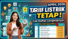Ilustrasi Tarif Listrik April 2026 Tetap. Gemini AI