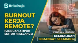 Ilustrasi Sering Lelah Menatap Layar? Ini Cara Ampuh Freelance Editor Atasi Burnout. Gemini AI