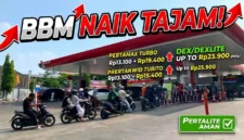 Suasana di SPBU Pertamina, Jalan Dago Kota Bandung, Minggu (19/4/2026). - Daftar Harga BBM Pertamina di Seluruh Indonesia Per 25 April 2026.