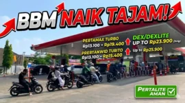 Suasana di SPBU Pertamina, Jalan Dago Kota Bandung, Minggu (19/4/2026). - Daftar Harga BBM Pertamina di Seluruh Indonesia Per 25 April 2026.