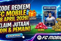 Ilustrasi Kode Redeem FC Mobile Hari Ini 18 April 2026. Gemini AI