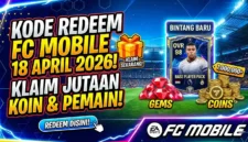 Ilustrasi Kode Redeem FC Mobile Hari Ini 18 April 2026. Gemini AI