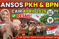 Bansos PKH & BPNT Cair April 2026, Cek Nama Pakai NIK Sekarang. Ilustrasi Gemini AI
