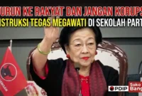 Megawati Soekarnoputri membuka agenda penguatan organisasi bagi ketua, sekretaris, dan bendahara (KSB) pengurus daerah PDIP se-Indonesia di Sekolah Partai, Jakarta, Kamis (16/4/2026). (Dok. PDIP)