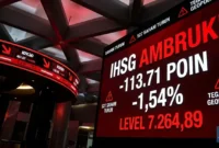 Ilustrasi - IHSG Anjlok 1,54% Pagi Ini: Ketegangan Global Tekan Pasar.