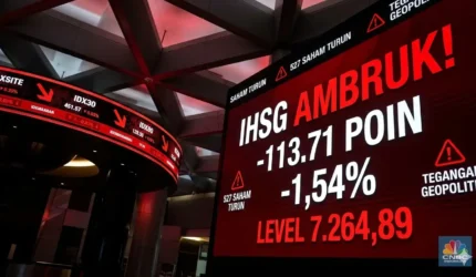 IHSG Anjlok 1,54% Pagi Ini: Ketegangan Global Tekan Pasar