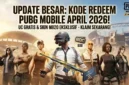 Ilustrasi - Kode Redeem PUBG Mobile Terbaru April 2026.
