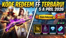 Ilustrasi Kode Redeem FF 5 April 2026. Gemini AI