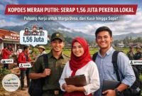 Ilustrasi - Ekonomi Desa Bangkit: Koperasi Merah Putih Siap Serap 1,56 Juta Pekerja Lokal.