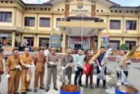 Polres Kerinci Musnahkan Narkotika. (Foto: Humas Polres Kerinci)