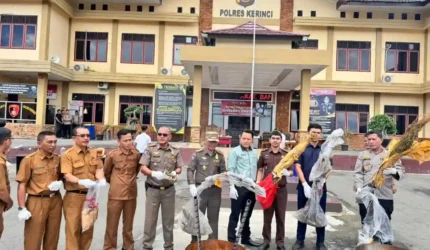 Polres Kerinci Musnahkan Narkotika