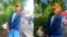 Kolase Preman Pecahkan Mangkok Tukang Bakso di Tanah Abang.