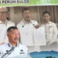 Kolase Foto Saat Bupati Kerinci Monadi Melakukan Penandatanganan NPHD dengan Perum Bulog.