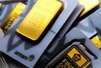 Harga Emas Turun Tipis Hari Ini, 1 Gram Antam Rp2,85 Juta. ist
