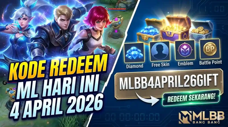 Kode Redeem Mobile Legends Terbaru 4 April 2026. Ilustrasi AI