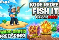 Kode Redeem Fish It Roblox April 2026 Terbaru. Ilustrasi AI