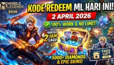 Kode Redeem ML 2 April 2026 Terbaru, Klaim Hadiah Gratis Hari Ini. Ilustrasi AI