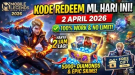 Kode Redeem ML 2 April 2026 Terbaru, Klaim Hadiah Gratis Hari Ini. Ilustrasi AI