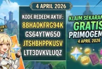 Kode Redeem Genshin Impact Terbaru 4 April 2026. Ilustrasi AI