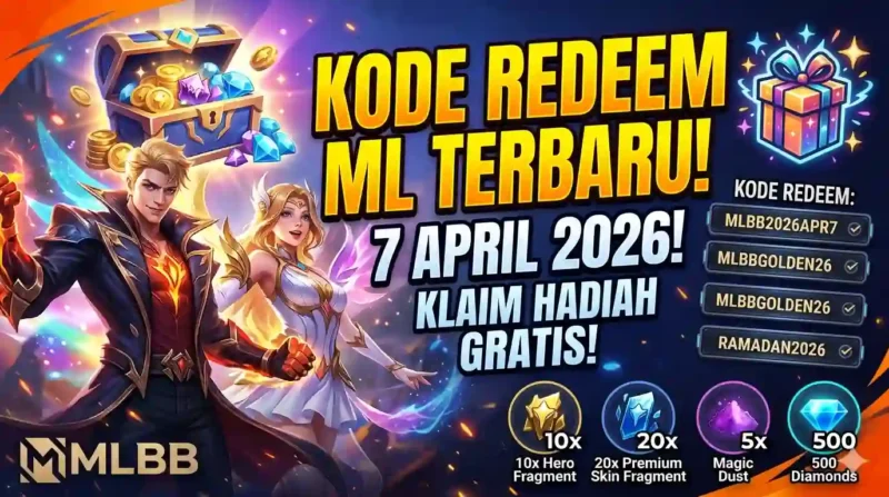 Ilustrasi Kode Redeem MLBB Terbaru Selasa 7 April 2026. AI
