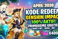 Kode Redeem Genshin Impact 1 April 2026. Ilustrasi AI
