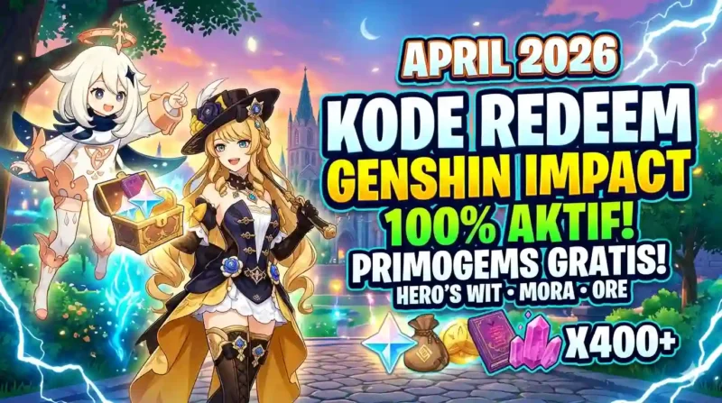 Kode Redeem Genshin Impact 1 April 2026. Ilustrasi AI