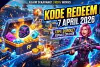 Ilustrasi Kode Redeem FF Terbaru 7 April 2026.
