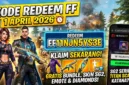 Kode Redeem FF Gratis 1 April 2026, Klaim Sekarang. Ilustrasi AI