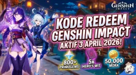Kode Redeem Genshin Impact 3 April 2026. Ilustrasi AI